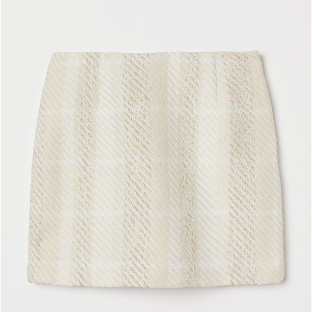 Textured-weave Skirt